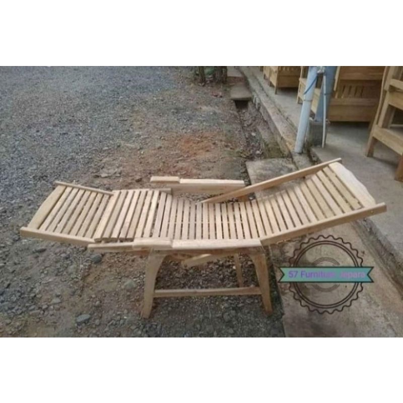 Kursi Santai Minimalis Jati - Kursi Malas Kayu Jati Mentahan