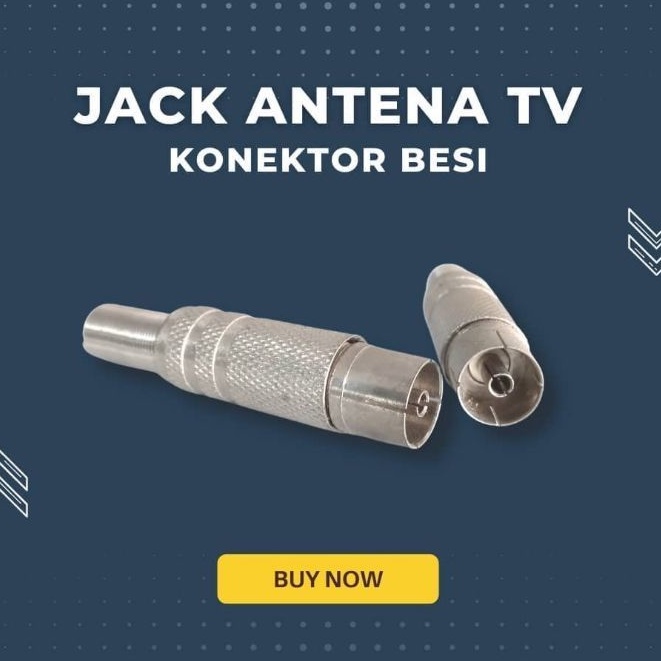 JACK ANTENA TV KONEKTOR BESI FEMALE