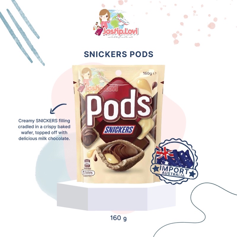 

Ready Stock Pods Australia Snickers / Mars