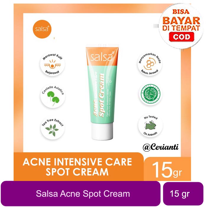 SALSA Acne Intensive Care Spot Cream - Obat Totol Jerawat 15GR_Cerianti