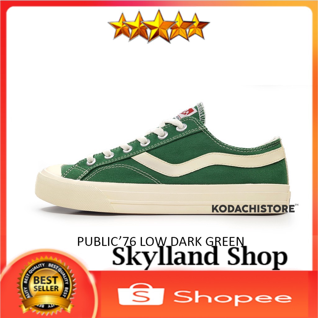 Ventela Public Low Dark Green - Ventela Shoes Original