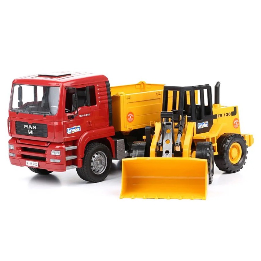 Jual Bruder 2752 Man Tga Construction Truck & Fr 130 Articulated Road  Loader Indonesia|Shopee Indonesia