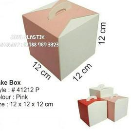 

F⚡ASH SALE DUS KUE CANTIK / GIFT BOX KECIL / KEMASAN KUE 12X12X12CM 41212 isi 10bh