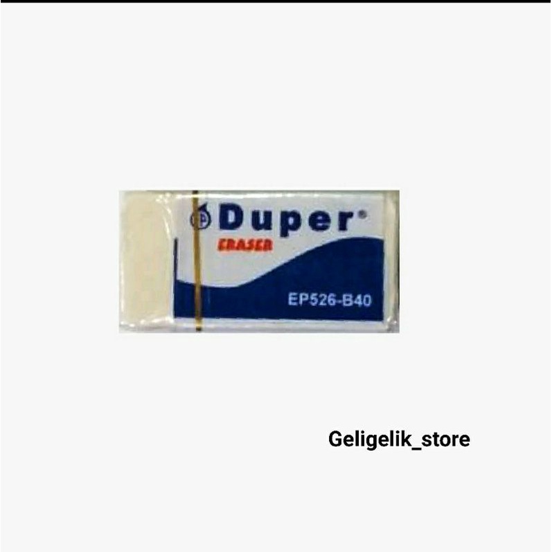 

(10 pcs) PENGHAPUS / ERASER / STIP / DUPER EP526-B40 PUTIH