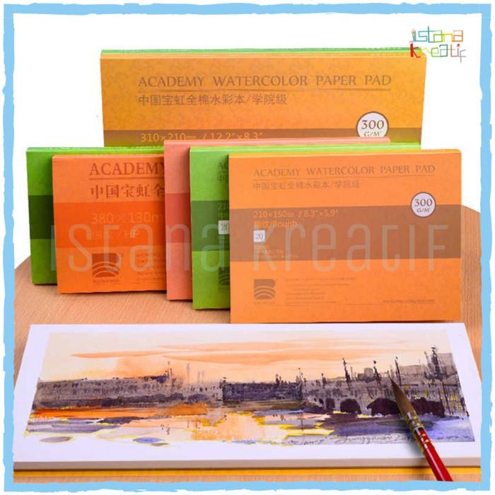 

Lora | Baohong Academy Watercolor Paper Pad 180 X 125 Mm| 20 Lembar| 300 Gsm