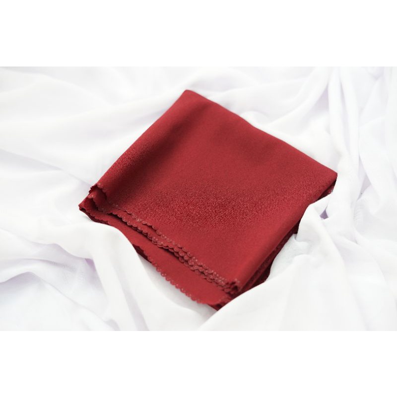 [ COD ] JILBAB SYAR'I AZZAHRA SEGIEMPAT DIAMOND LASERCUT JUMBO 130x130-maroon
