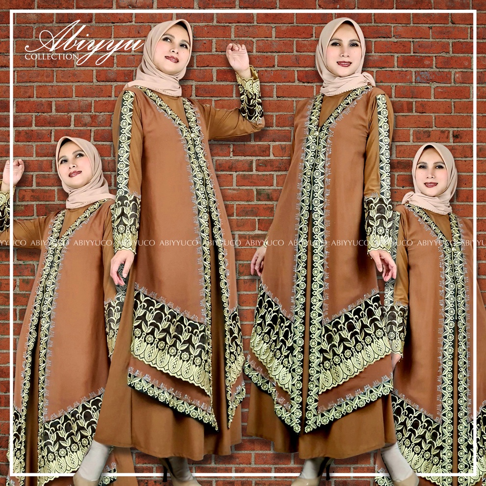 OH65 Gamis Abaya Turkey | Gamis Abaya Arab Turki | Gamis Abaya Jumbo LD sampai 130 cm. Bahan Jersey 