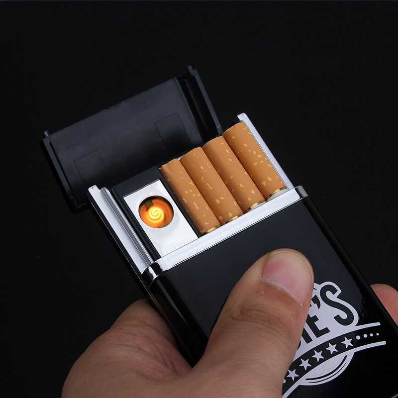 Firetric Kotak Rokok 8 PCS dengan Korek Elektrik Murah Bungkus Rokok