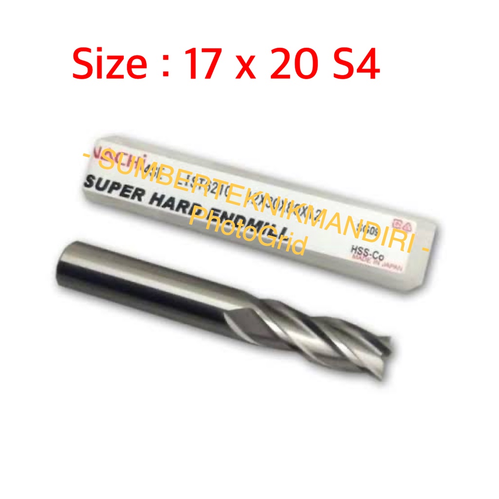 NACHI SUPER HARD ENDMILL 17 MM MATA 4 / ENDMILL NACHI 17MM S4