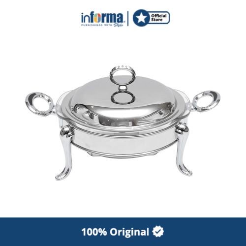 Tempat Saji - Informa Wadah Saji Makanan Food Warmer Glass Round Chinese 2L
