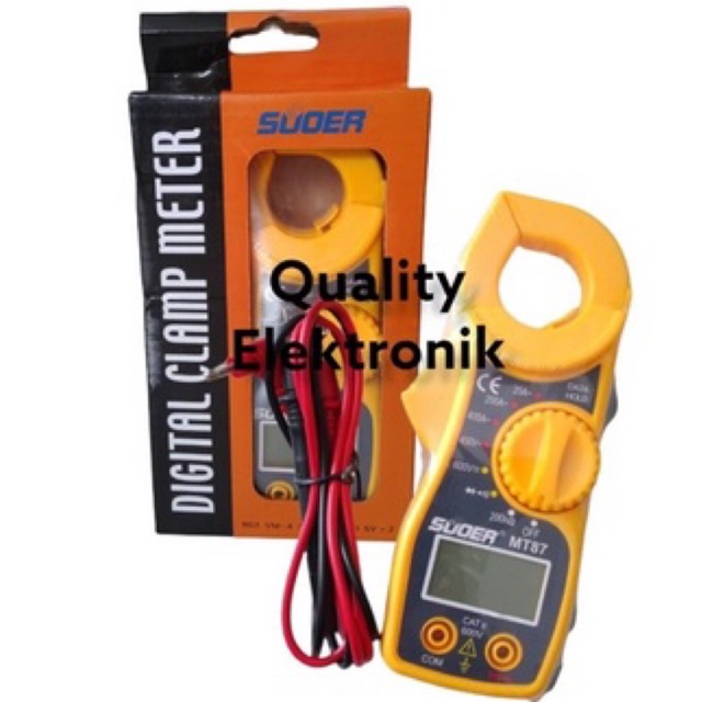 DIGITAL CLAMP METER MT87 TANG AMPERE MULTIMETER ALAT UKUR TEGANGAN ARUS LISTRIK AC DC MT-87 SUOER