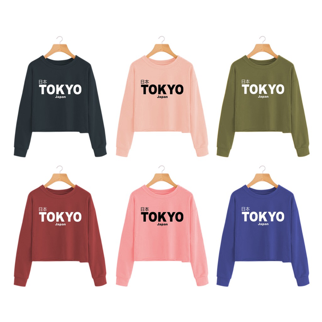 Bess - Sweater Crop Murah / Sweater Crop Wanita TOKYO