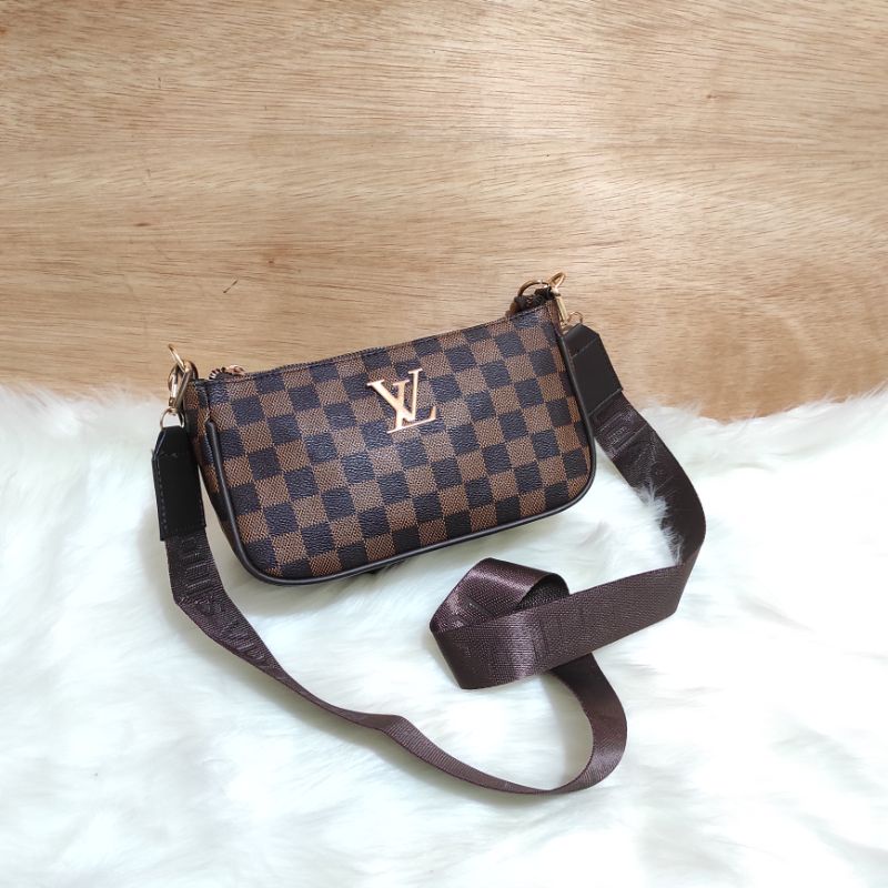 TOP HANDLE BAG LV POUCH SIGNATURE 2 TALI SLEMPANG WANITA