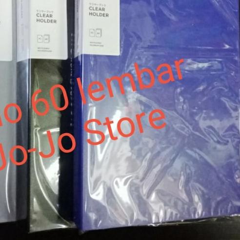 

☟ Daiichi Clear Holder Display Album Folio 60 Pocket - Hitam ❉