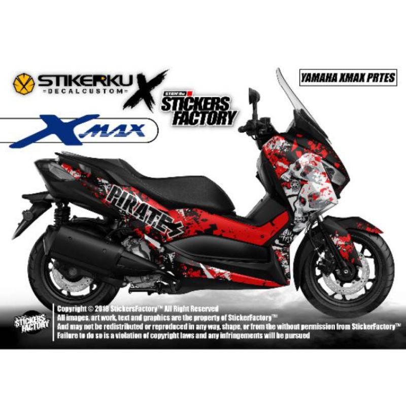 striping decal Yamaha xmax /decal fullbody xmax / sticker decal fullbody yamaha xmax