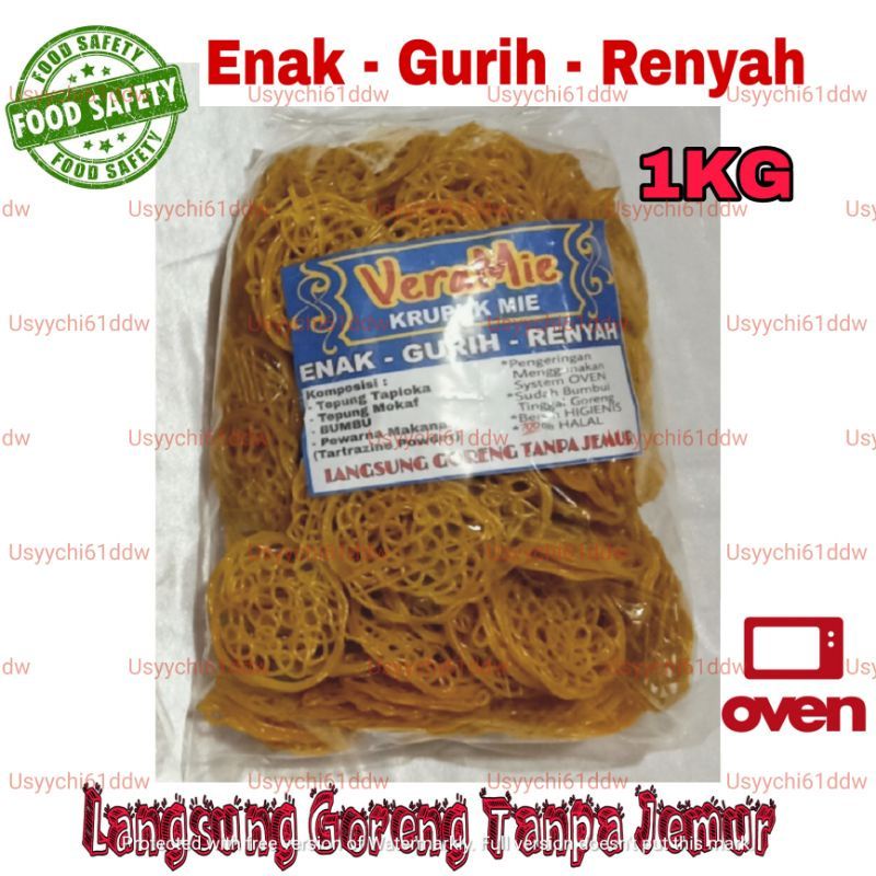 

Kerupuk Mie Kuning Mentah Enak, Gurih, Renyah Langsung Goreng Tanpa Jemur 1Kg