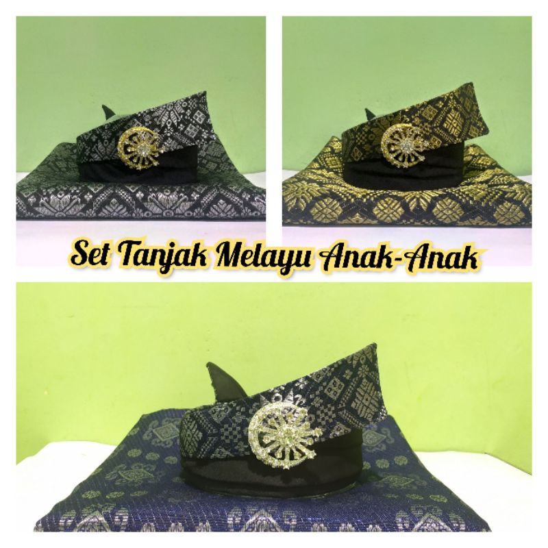 SET TANJAK MELAYU ANAK-ANAK (0 - 10 TAHUN) | TANJAK KOMBINASI SONGKET PREMIUM ASLI MELAYU