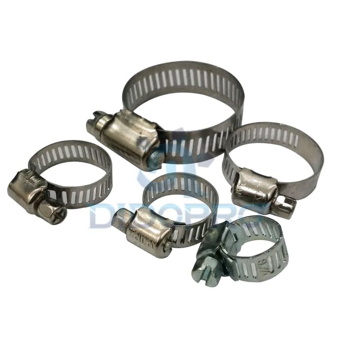 Klem Selang Gas Stailess Steel 1/2&quot; 5/8&quot; 3/4&quot; Hose Clamp Gas