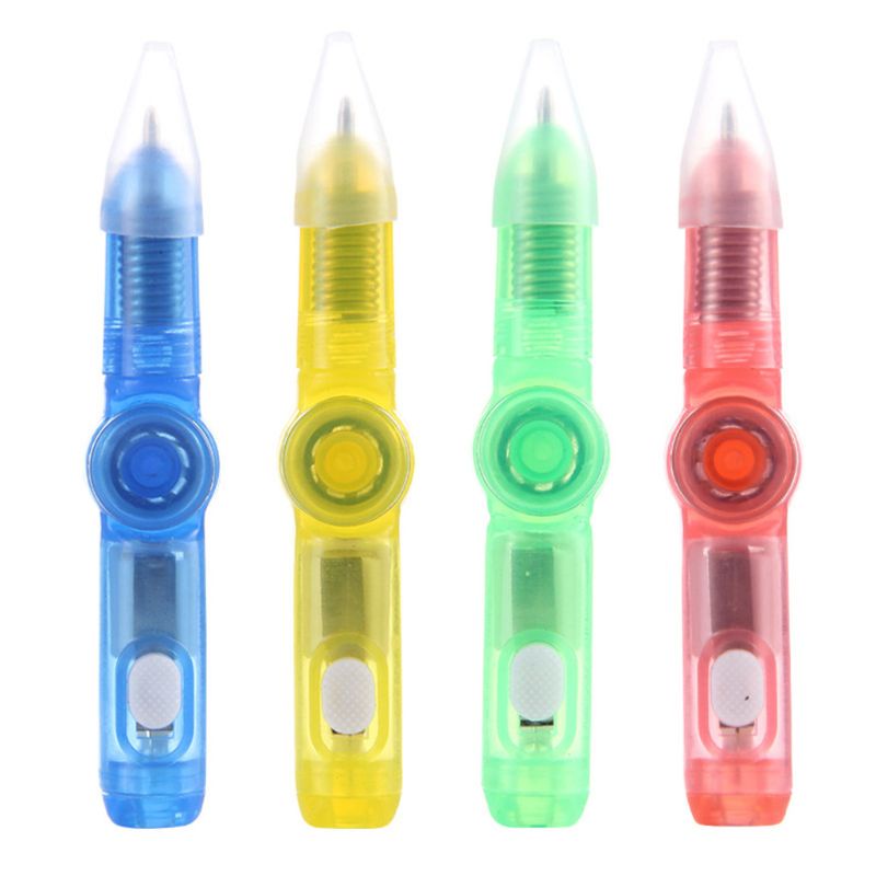 Mary 3.54x0.39in Kid Rotating Shiny Pen Finger Spinner Mainan Edukasi Anak Pelajar