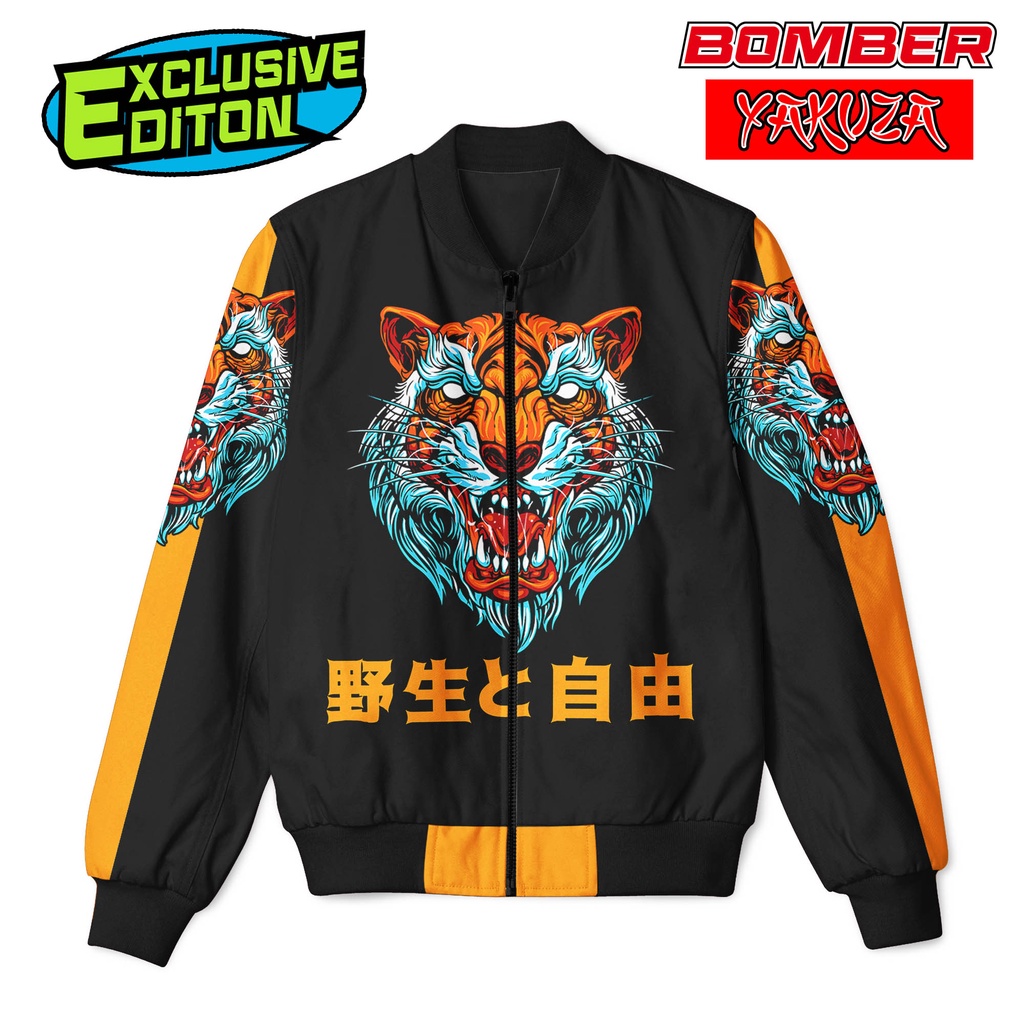 JAKET BOMBER TERLARIS RACING PRO X YAKUZA TIGER