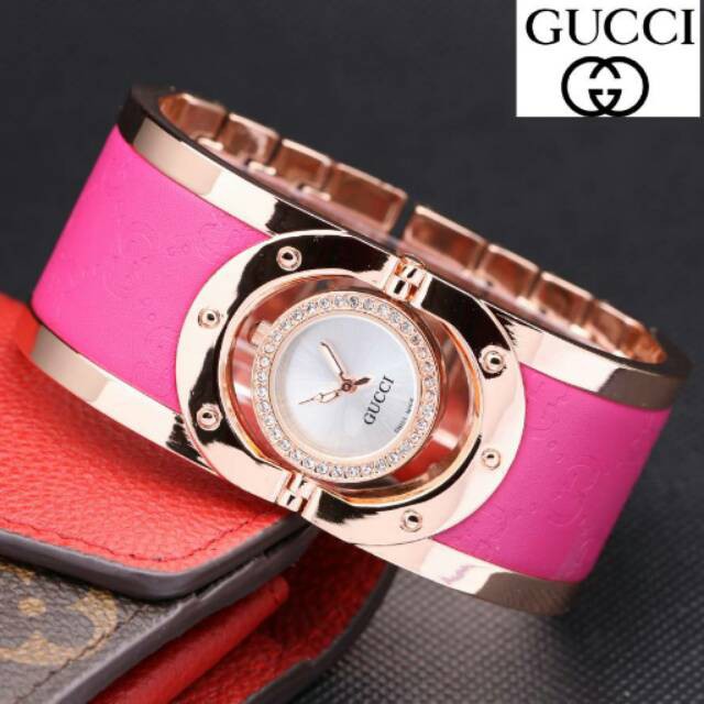 Unik GUCCI GELANG ROSEGOLD JAM TANGAN WANITA Limited