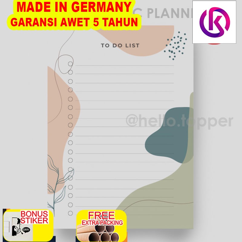 

Grosir To Do List Akrilik Planner | Wall Planner | Schedule Board | Gift - 21x30