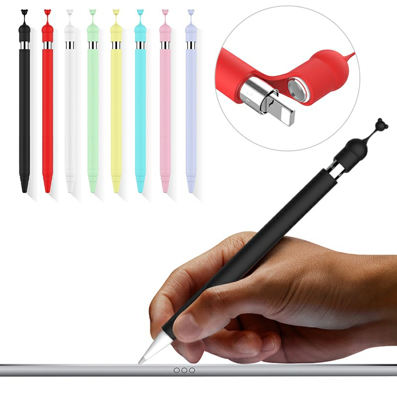 TBI Soft Silicon Case For Apple Pencil 1 Stylus Pen Protective Cover Pouch