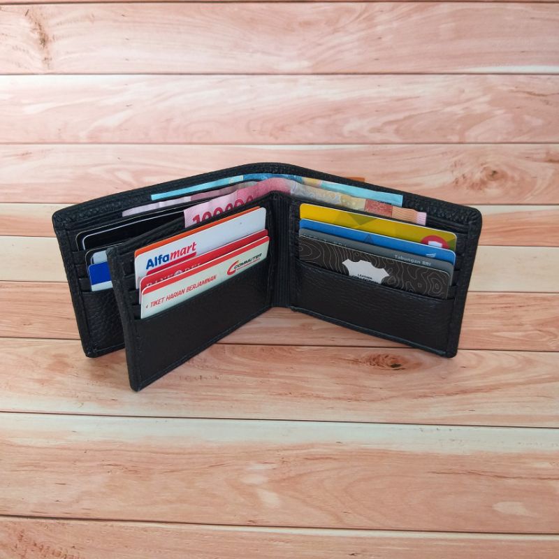 DOMPET KULIT ASLI 3 DIMENSI 20 SLOT PENYIMPANAN DOMPET KULIT PRIA