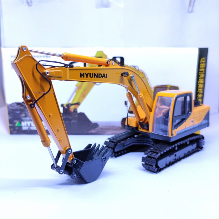 DIECAST MINIATUR ALAT BERAT EXCAVATOR HYUNDAI 215-9 1:50 TAMBANG MURAH