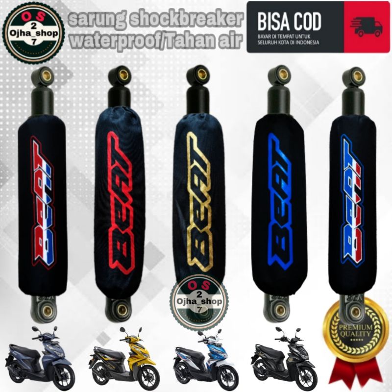 sarung shock breaker / cover shock breaker belakang motor beat