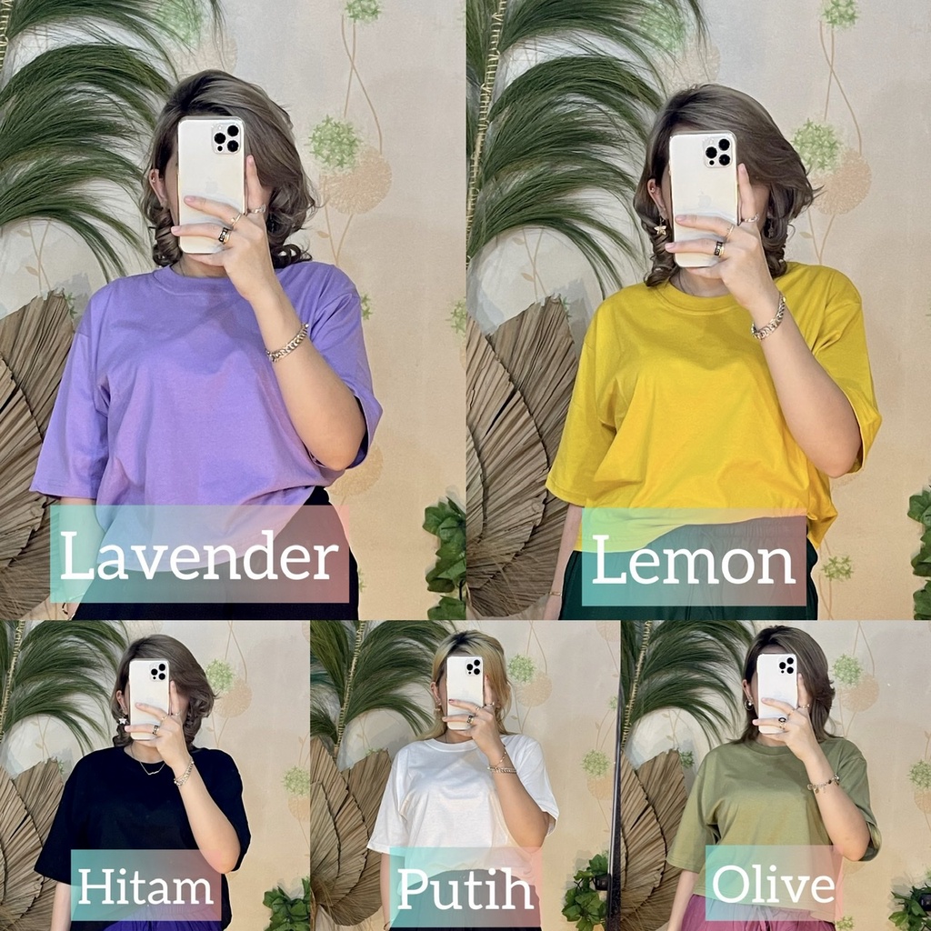 NCDY DAILY PANTS CELANA JOGER PANJANG JOGGER WANITA RAYON JUMBO CELANA SANTAI CELANA PANJANG UNIQLO CELANA KULOT WANITA KEKINIAN CELANA SANTAI RAYON PREMIUM DAILY WEAR SET KAOS POLOS CROP TEE CROP TOP TERMURAH DISKON BISA COD BEST SELLER CELANA JUMBO-Kaos(Warna By note)