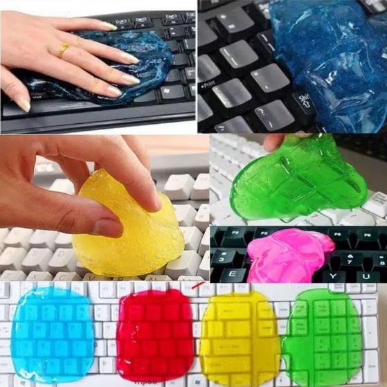 Gel Pembersih Debu Keyboard Komputer Laptop Dashboard Clean Vent Mobil AC Jel Jelly Serbaguna