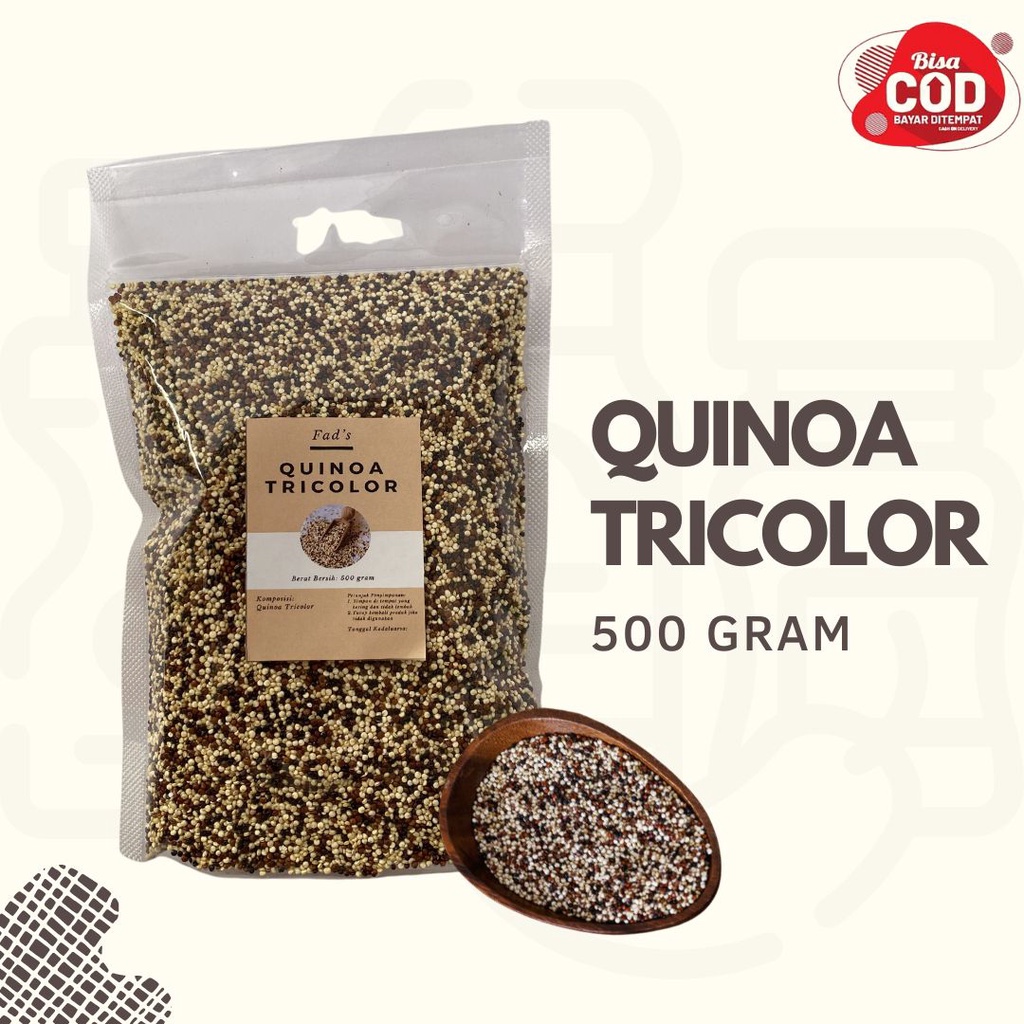 White Quinoa 500gr - Tricolor Quinoa 500gr - Quinoa Tricolor 500gr