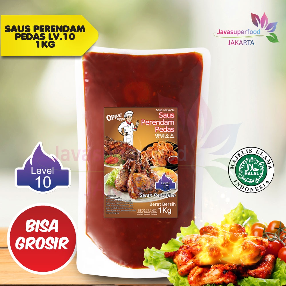 Saus Perendam Pedas Tokkochi Saus Buldak Pedas 1Kg Level 10 Oppa-Oppa