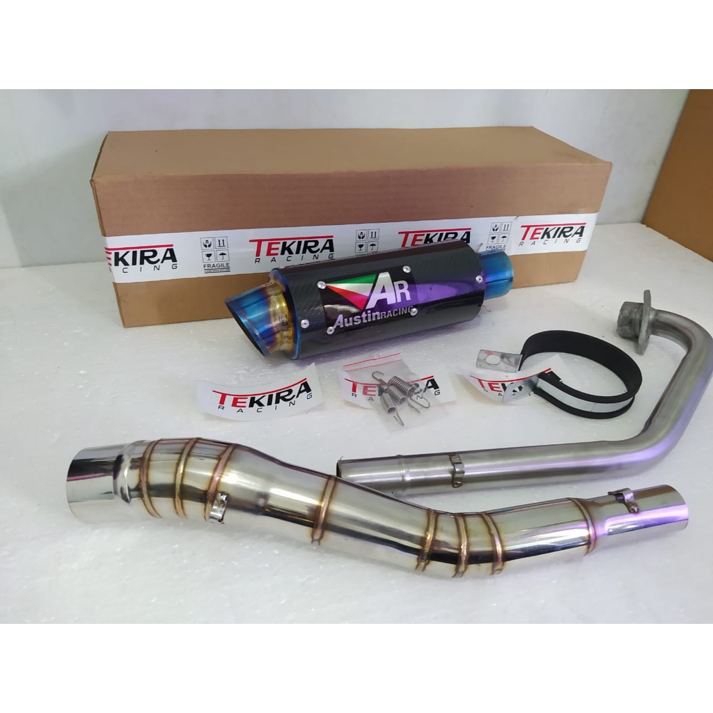Knalpot AR Austin Racing GP2 Carbon New Yamaha YZF R15 155 Vva V4 V3 V2 Old Vixion NVL NVA Lightning