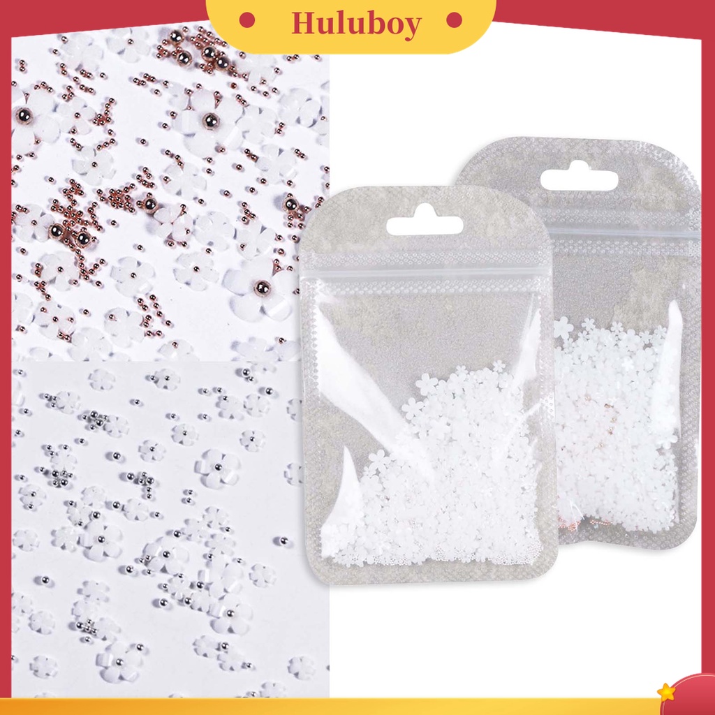 Huluboy Huluboy♡ 1 Pack Bunga Kecil Bahan Resin Untuk Dekorasi Nail Art