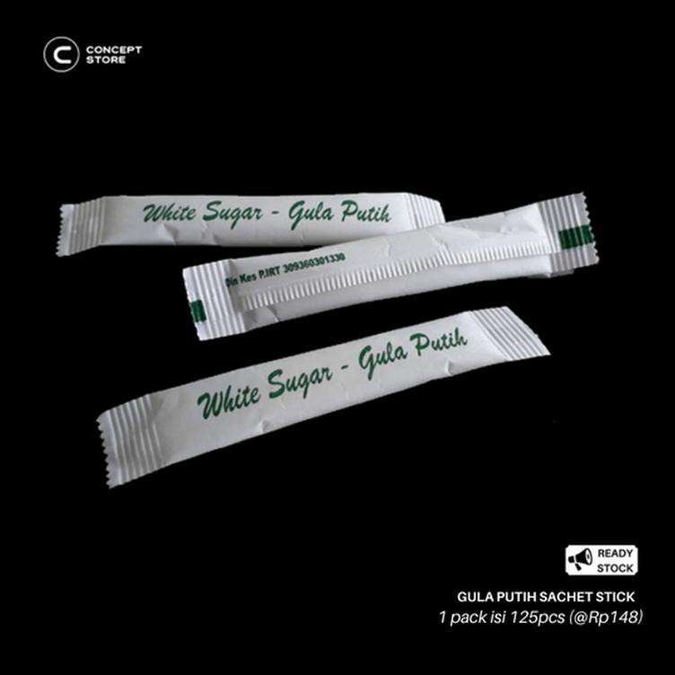 

Gula Pasir Putih (White Sugar) Kemasan Stick 125Pcs Termurah Diskon