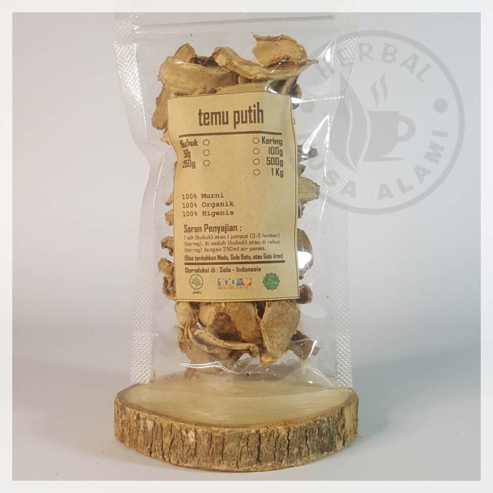 

TEMU PUTIH IRIS KERING | KUALITAS PREMIUM | Curcuma Zedoaria 100g