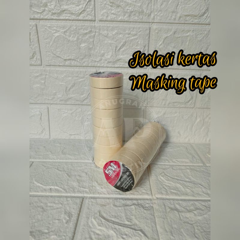 

Isolasi kertas kecil / Electrical tape / masking tape kecil uk 1,5 mm PER SLOP / PACK