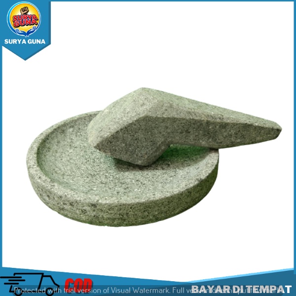 Cobek Asli Batu Cobek Batu Mini 18 Cm
