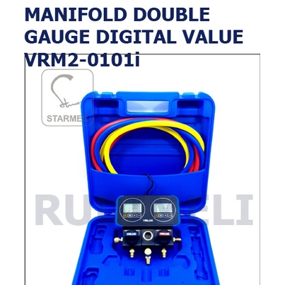 DOUBLE  MANIFOLD  GAUGE DIGITAL VALUE VRM2-0101i