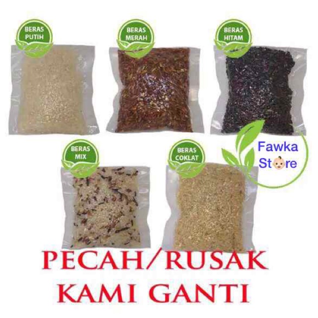 

Beras Lingkar Organik 100gr 200gr / Beras Mix, Putih, Merah, Hitam, Cokelat 100 gram cocok u/ MPASI