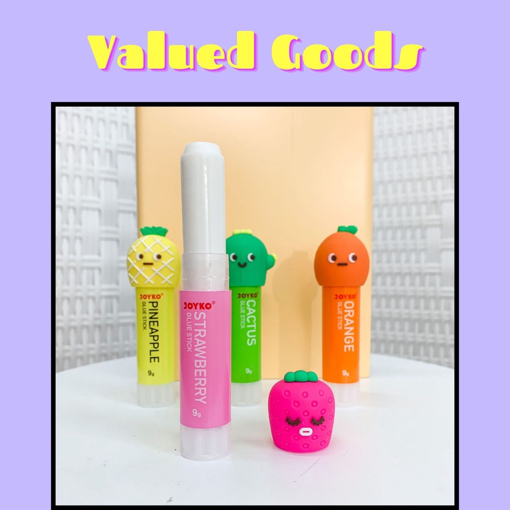 

LEM JOYKO GLUE STICK FRUIT BUAH PEREKAT PUTAR LENGKET 9GR