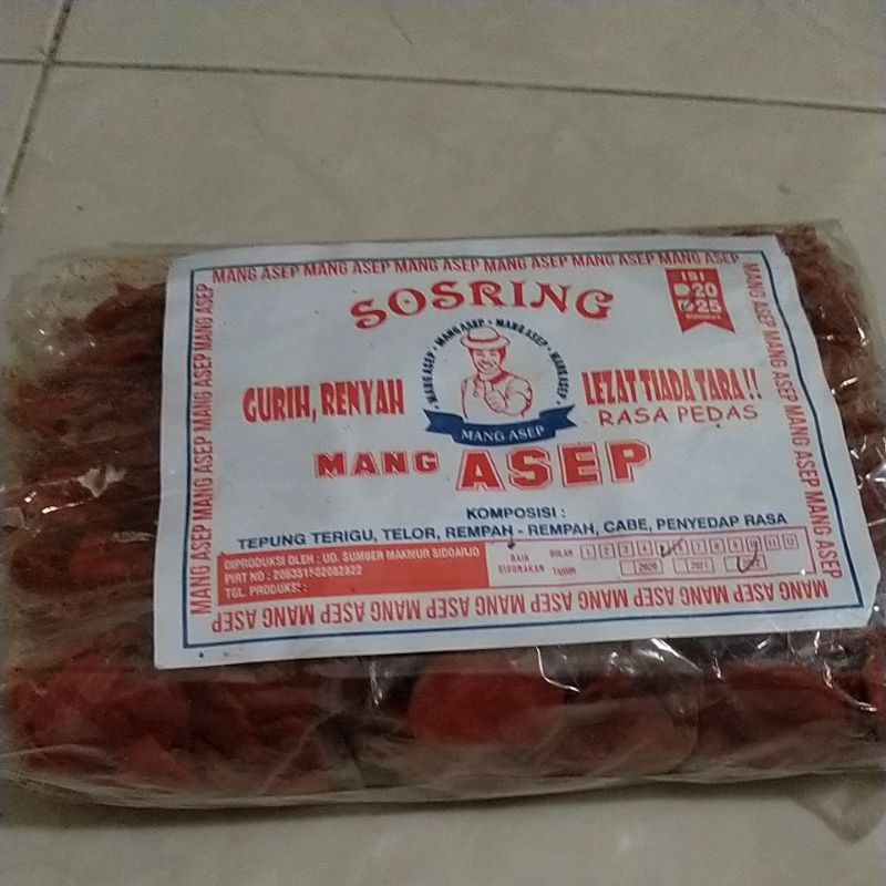 

SOSIS GORENG KANG ASEP DENGAN RASA SUPER PEDAS/ COCOK UNTUK LAUK N CAMILAN ANAK PONDOK