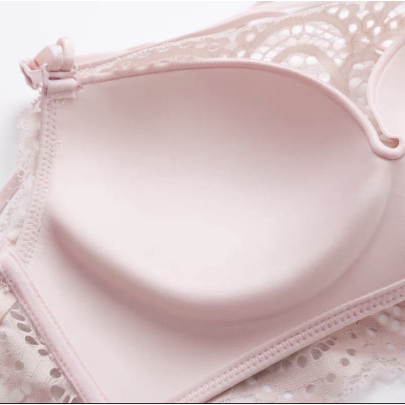 Bra Set (K-BS51) Kemben Seamless Pakaian dalam wanita / full renda bordir / Bra fashion