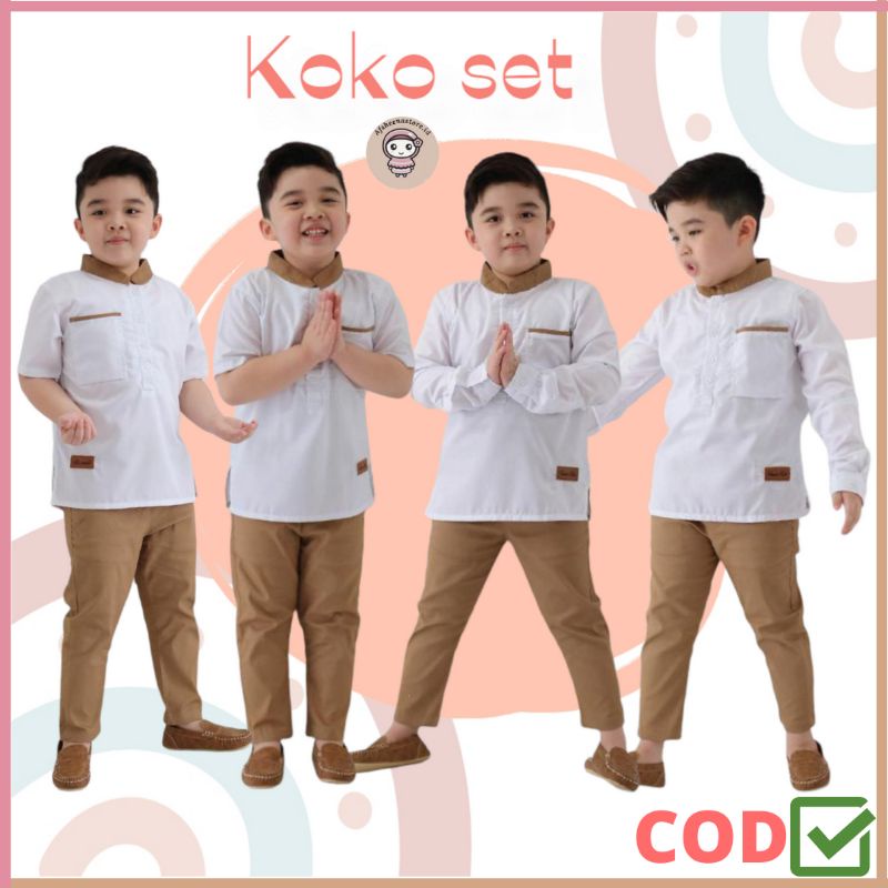 Afsheenastore Koko Anak Raya Set By Honest Kids / Ready Size 12