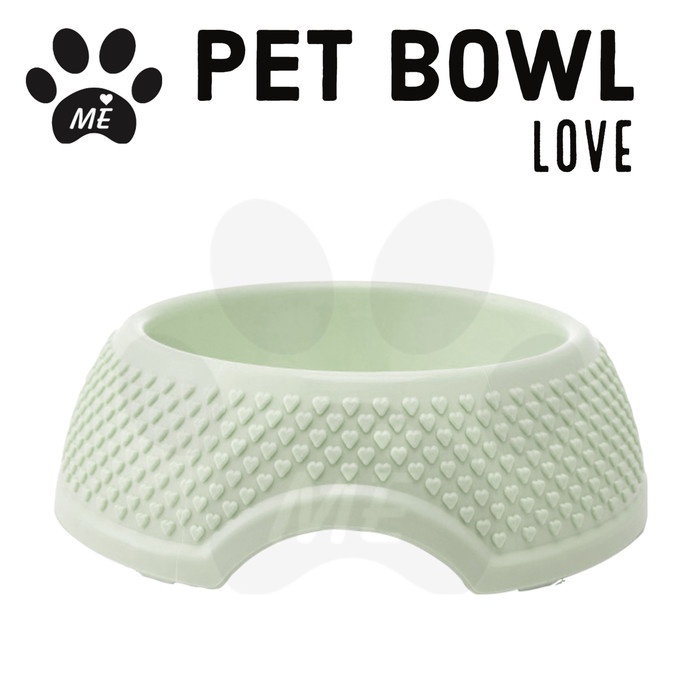 Pet Bowl Anti Slip &quot;LOVE CANDI STAINLESS&quot; Tempat Makan Minum Hewan