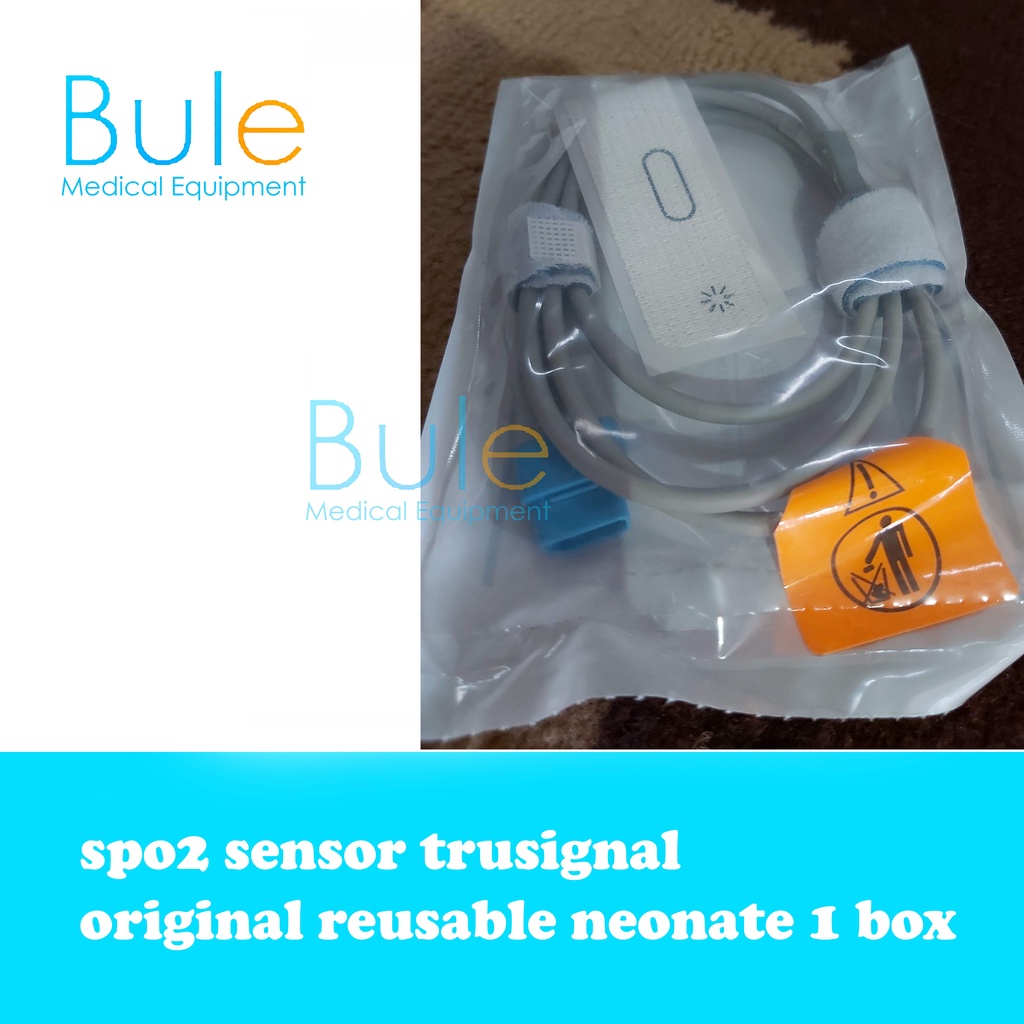 spo2 sensor trusignal original reusible neonate 1 box
