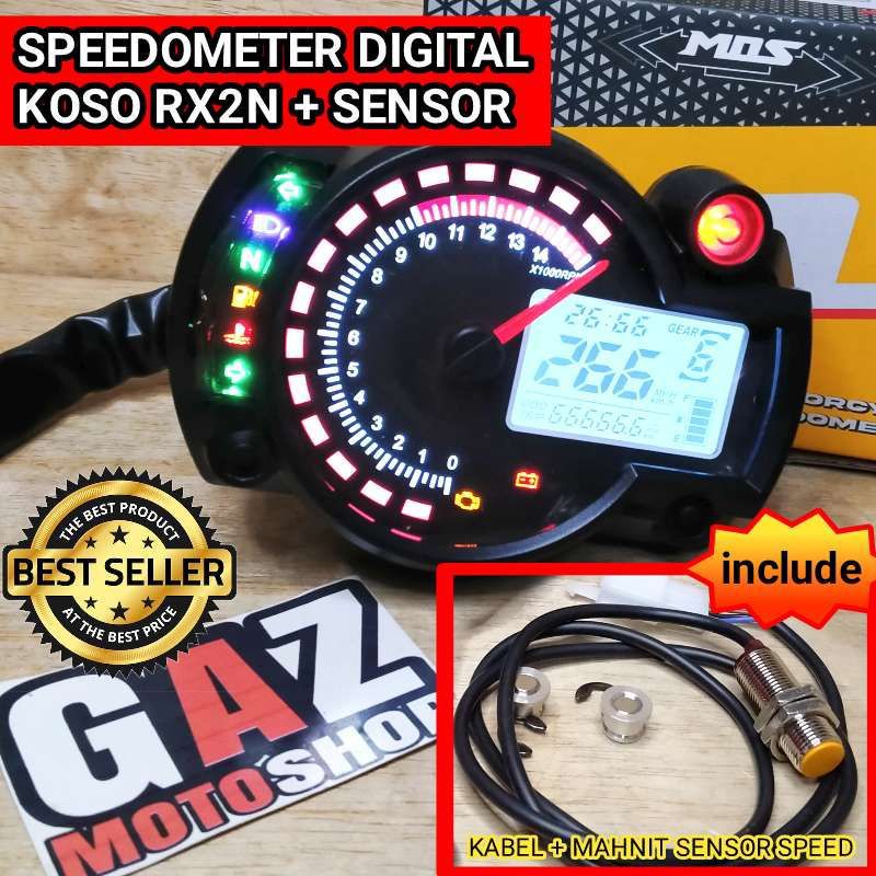 Speedometer Digital Koso Model Rx2N Spido Odometer Full Indikator Custom