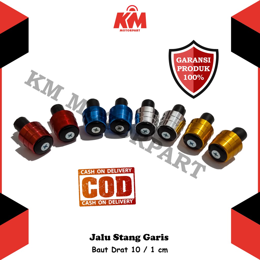 Jalu Stang Bandul Stang Garis Warna Universal Semua Motor Drat 10 Jalu Stang Variasi Beat NmAX Vario